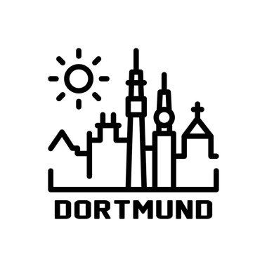 Siyah çizgi dortmund için simge
