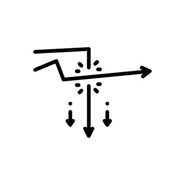 Dağıtmak için satırı simgesi farklı siyah