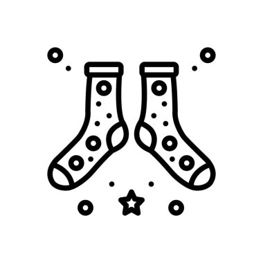 Siyah çizgi simgesini belirsizlik için çorap