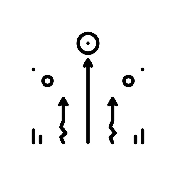 Schwarze Linie Symbol Für Mühelose Einfache — Stockvektor