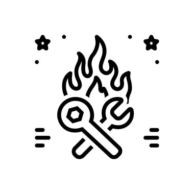 Siyah çizgi simgesi için düzeltme çabuk saptamak