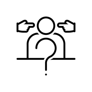 Siyah çizgi simgesini Impeach için suçlu