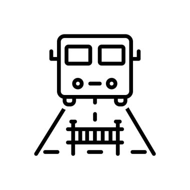 Siyah çizgi simgesini engelleri sınırlamalara