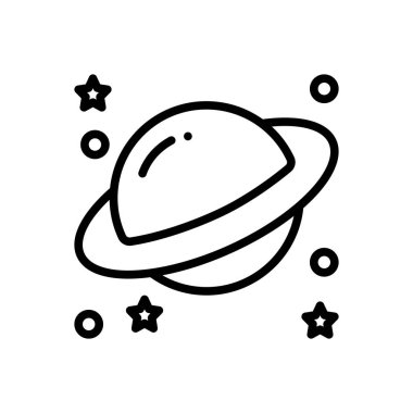 Hyperion earth için siyah çizgi simgesi