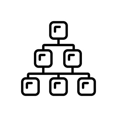 Kategori aralığı için siyah çizgi simgesi
