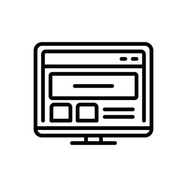 Siyah çizgi kutsal kişilerin resmi web sitesi için