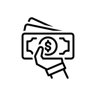 Siyah çizgi simgesini borçları taksitli kısmı için