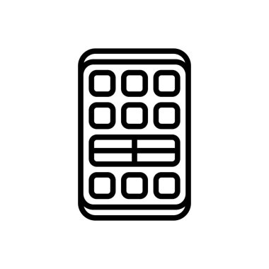  Siyah çizgi simgesini uzak teknolojisi için