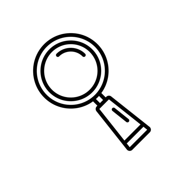 Schwarze Linie Symbol Für Suche Finden — Stockvektor