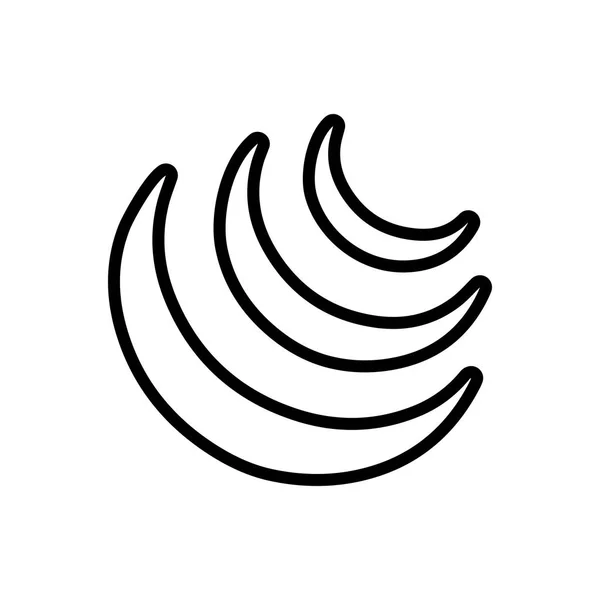 Jquery のシンボルの黒い線のアイコン — ストックベクタ