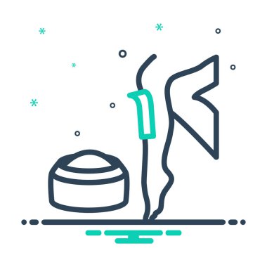 Mix renk simge vektör balmumu için