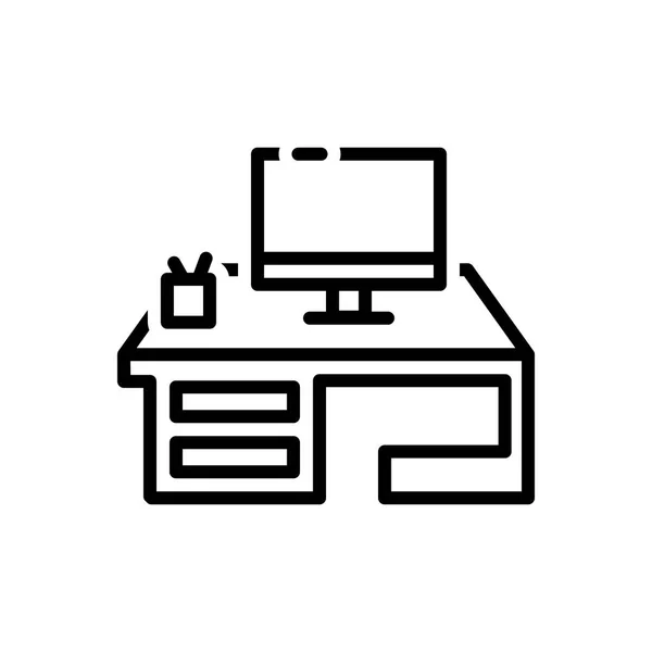 Farbsymbol Für Computer Schreibtisch Mischen — Stockvektor