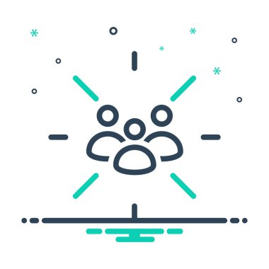  Odak grup için mix renk simgesi