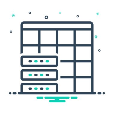 Datatable tablo için mix renk simgesi