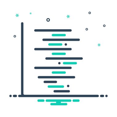 Gant şeması için mix renk simgesi