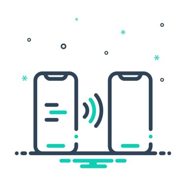 Temassız akıllı telefon için mix renk simgesi