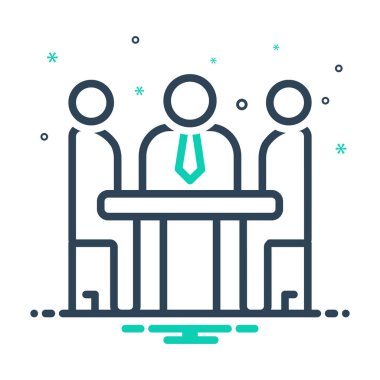 Çalışma planı için renk simge mix, düzen