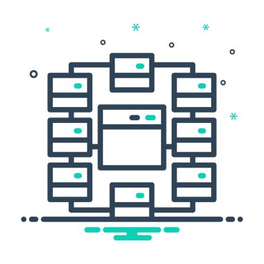 Site haritası için mix renk simgesi