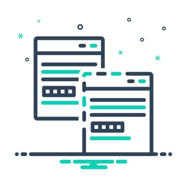 Yinelenen içeriği için mix renk simgesi