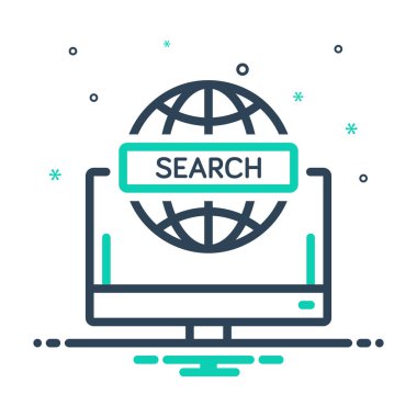 Genel arama için mix renk simgesi