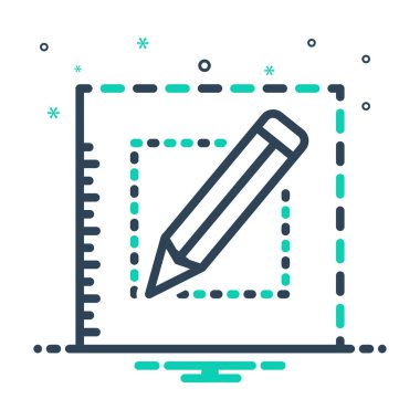 Ismarlama sipariş için mix renk simgesi