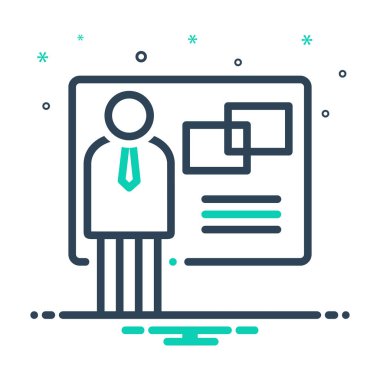 Reklam katılımcı için mix renk simgesi