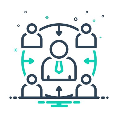 Mix renk simge kolaylaştırıcı konaklama için