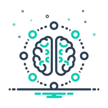 Zihin Paylaş düşünceler için mix renk simgesi