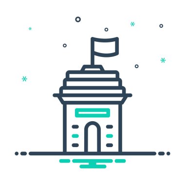 Ülke eyalet için mix renk simgesi