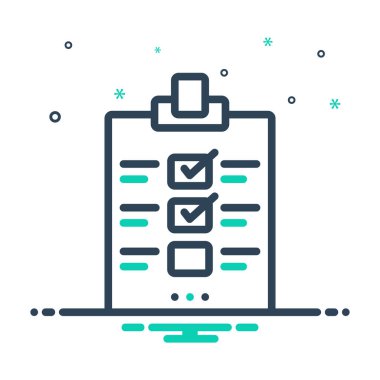 Mix renk simge değerlendirme değerlendirme için