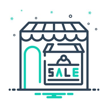 Renk simgesi için satmak çarşı karıştırmak