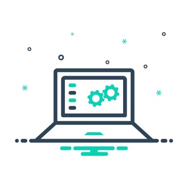 Mix renk için işlev dijital simge