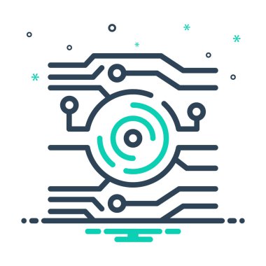 Mix renk simge teknoloji için 