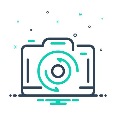 Değişim dönüşüm için mix renk simgesi