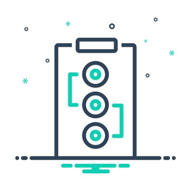 Planı düzeni için mix renk simgesi