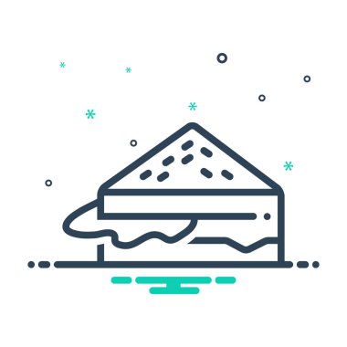  Sandviç için mix renk simgesi 