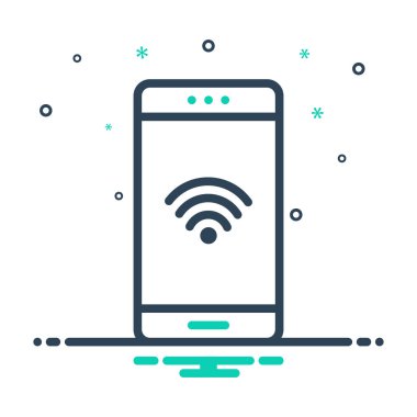 Wifi bağlantısı Mix renk simgesi  