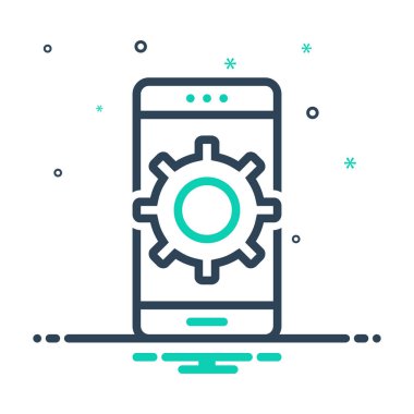 Mix renk simgesi özelleştirme uygulaması için 