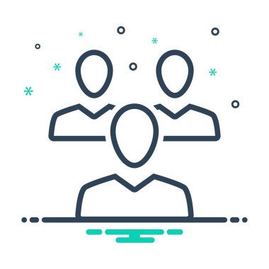 Mix renk simgesi müşteriler için