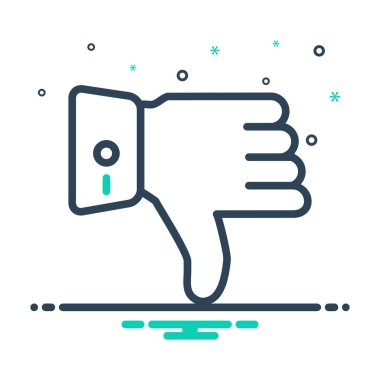 Mix renk simgesi için başparmak aşağı