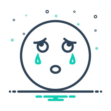 Mix renk simgesi ağlamak için