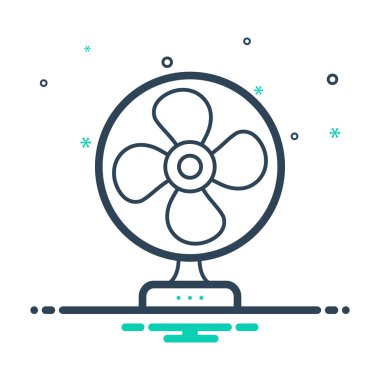 Mix renk simgesi tablo fan için