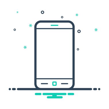 Mix renk simgesi için Smartphone