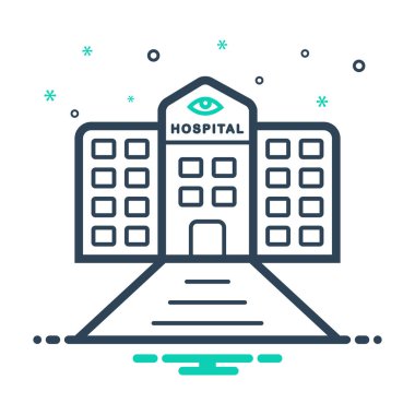 Mix renk simgesi için Göz Hastanesi 