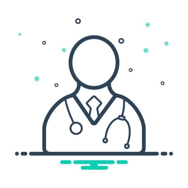 Mix renk simgesi doktor için 