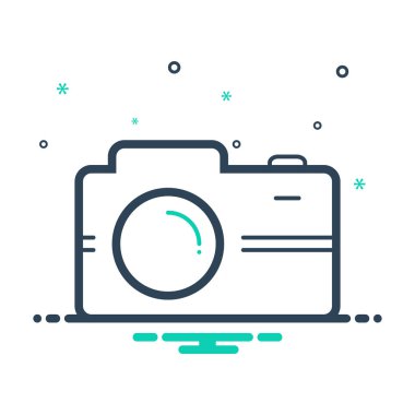 Mix renk simgesi kamera için 