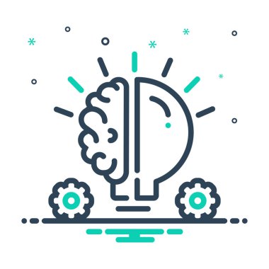 Fikir için mix renk simgesi