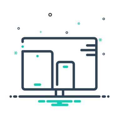 Mix renk simge duyarlı tasarımı için 