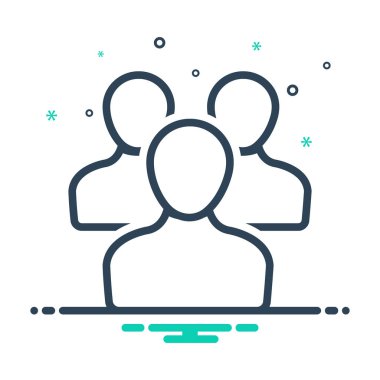 Kullanıcı için mix renk simgesi