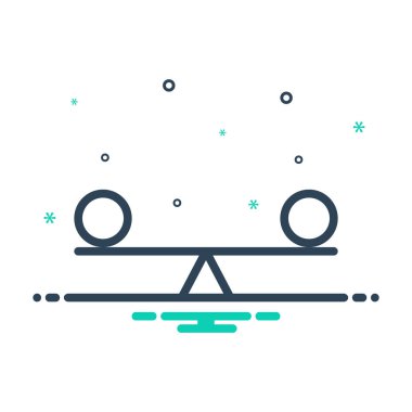 Denge için mix renk simgesi 